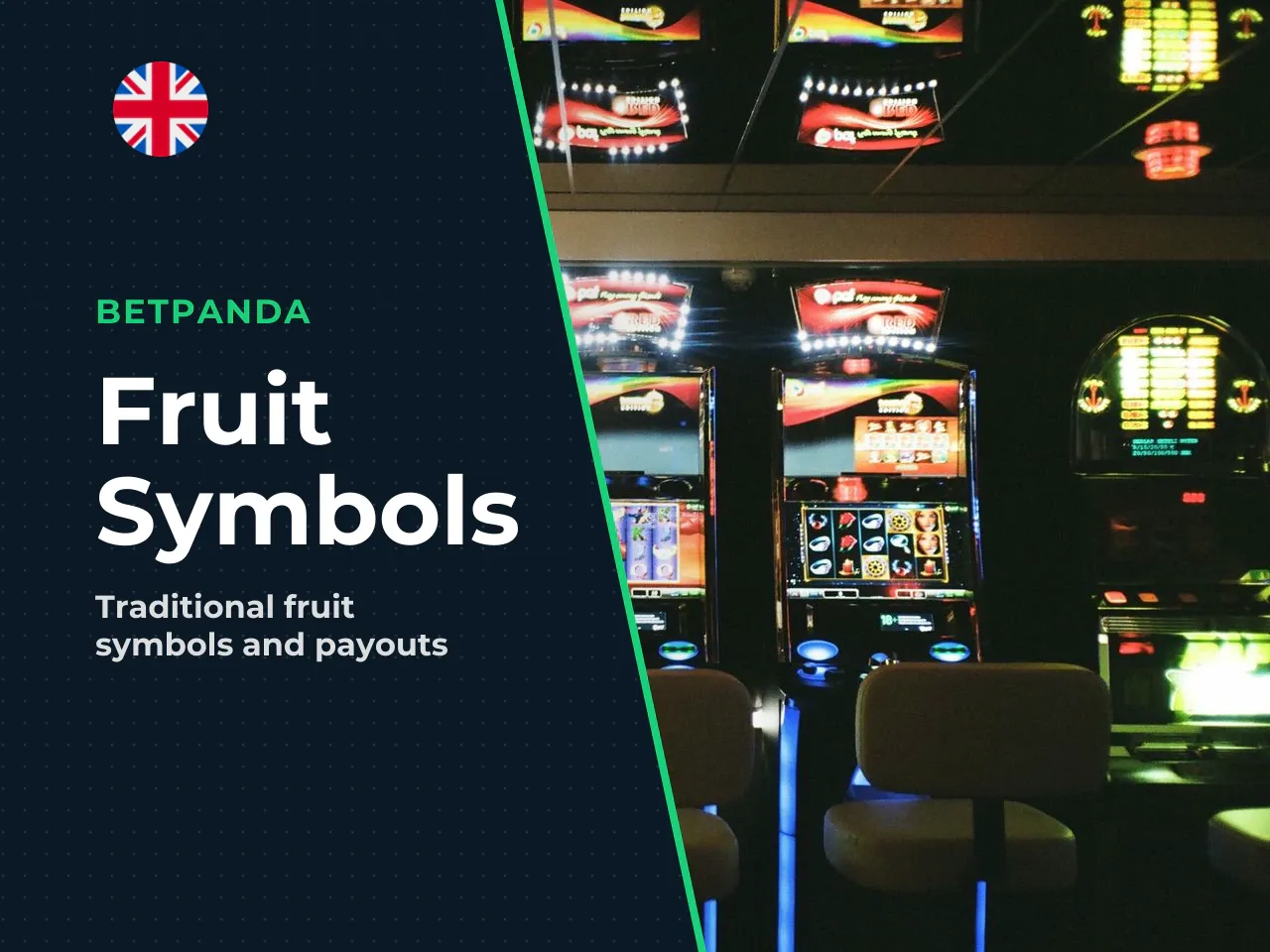 Regular fruit symbols and payouts. The