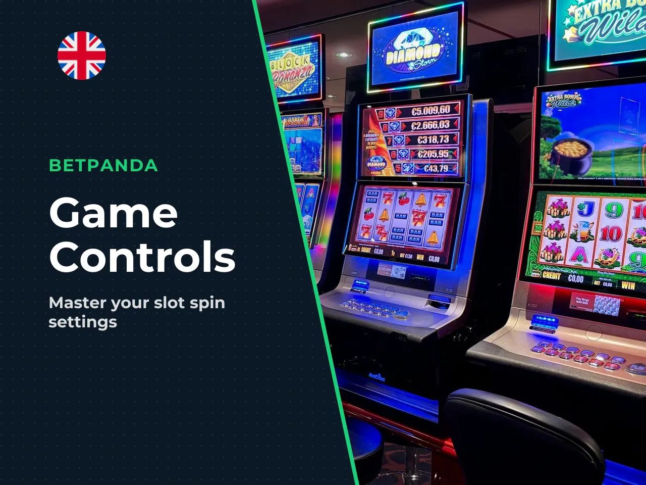 Bet size, spin button and round